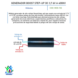 GENERADOR BOOST STEP-UP DC 3,7-6V A 400KV
