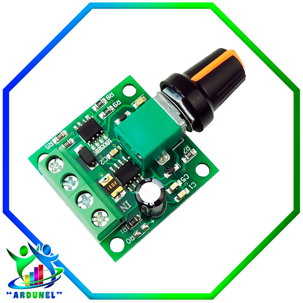 CONTROLADOR PWM  DE VELOCIDAD DE MOTOR DC 2A 1.8V 3V 5V 6V 12V