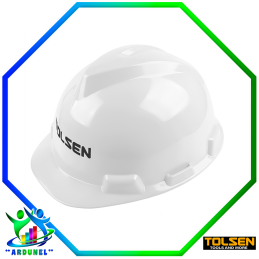 CASCO DE SEGURIDAD COLOR BLANCO CON AJUSTE DE HEBILLA